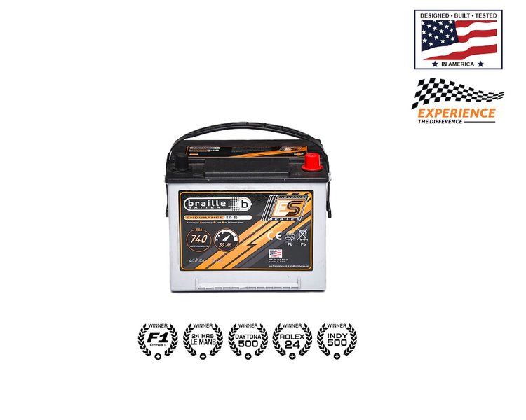 B35-85 12 V Endurance Series AGM Battery, Group 34/85,740 CCA, 50 Ah