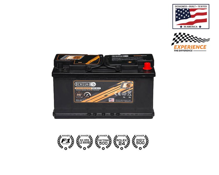 B49-H8-L5 12 V Endurance Series AGM Battery, Group 49/H8/L5, 990 CCA, 92 Ah