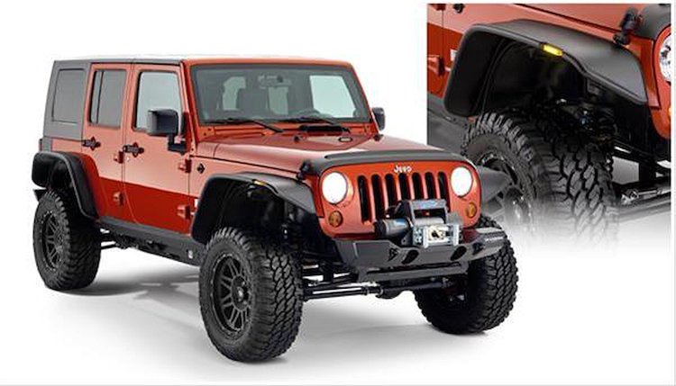 Flat-Style Fender Flares 2007-2015 Wrangler JK 4-Door