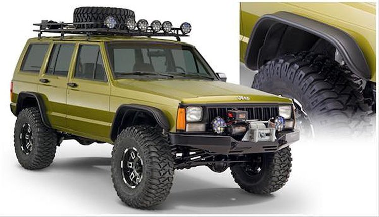 Flat-Style Fender Flares 1984-01 Jeep Cherokee XJ (2 & 4 Door Models)