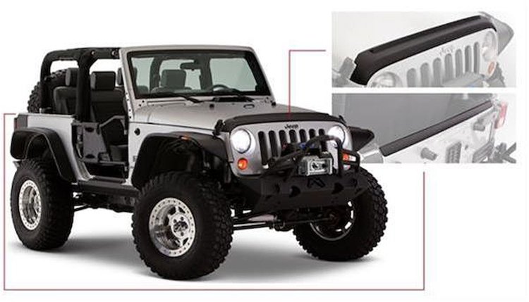 Hood & Tailgate Protector 2007-2015 JK Wrangler 2 & 4 Door