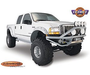 Cut-Out Style Fender Flares 1999-2007 F250/F350/F450/F550 Super Duty Pickup
