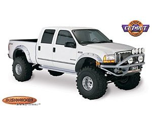 Cut-Out Style Fender Flares 1999-2010 F250/F350 Super Duty Pickup