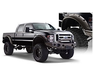 Cut-Out Style Fender Flares 2008-2010 F250/F350 Super Duty Pickup