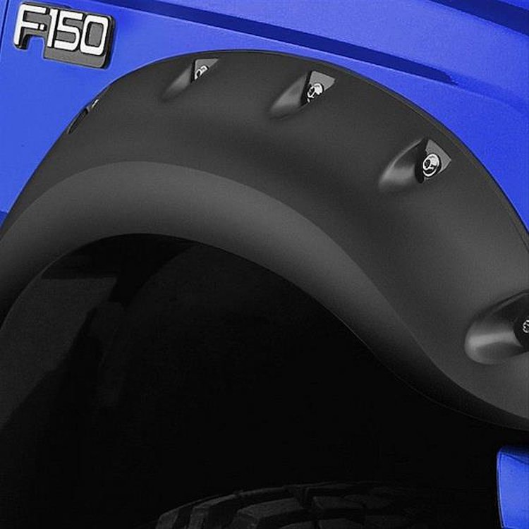 Cut-Out Style Fender Flares for 2011-2016 Ford F-250/F-350/F-450 Super Duty