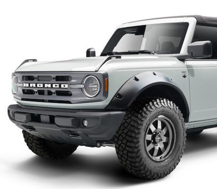Pocket Style Fender Flares for Late-Model Ford Bronco 2-Door