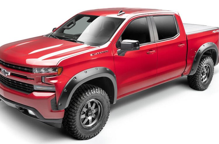 BWR40992-02 Pocket-Style Fender Flares Fits Select Chevy Silverado 1500 Trucks