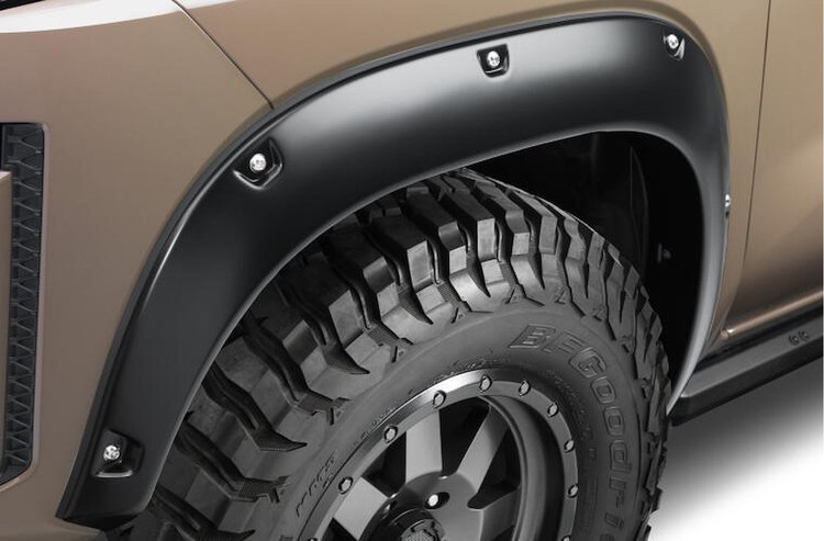 70911-02 Pocket Style Fender Flares Fits Select Nissan Frontier Trucks