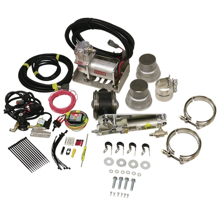 1028130 Exhaust Brake - Universal 3.0-Inch c/w Air Compressor