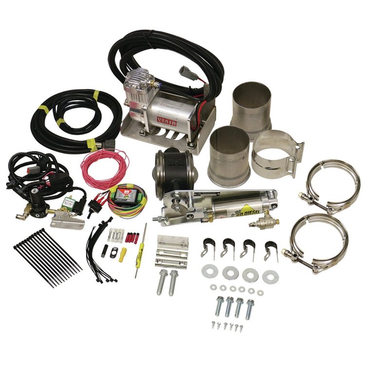 1028140 Exhaust Brake - Universal 4.0-Inch c/w Air Compressor