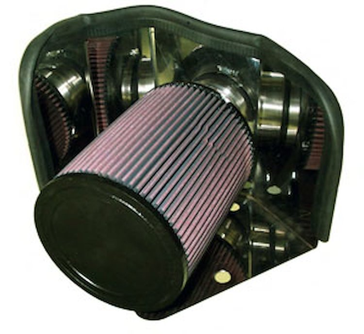 Diesel X-Intake Cold Air Kit 2004-05 Chevy/GMC Trucks Duramax 6.6L (LLY) Stainless Housing