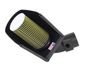 X-Intake Cold Air Package Incl. Polished Stainless Steel Air Box High-Flow Air Filter/Grommet Mass Air Flow Sensor Black