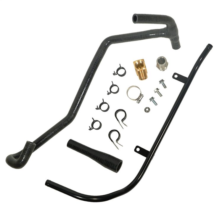 1047137 Coolant Tube Relocation Kit for 2003-2005 5.9L Dodge Cummins with Automatic Transmission, Howler Turbo Upgrade