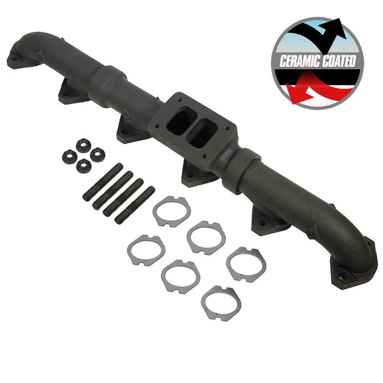 1048002 Exhaust Manifold, Ceramic Coated, CAT T6, Caterpillar 3406E 93-98/C15 NON-ACERT 99-03