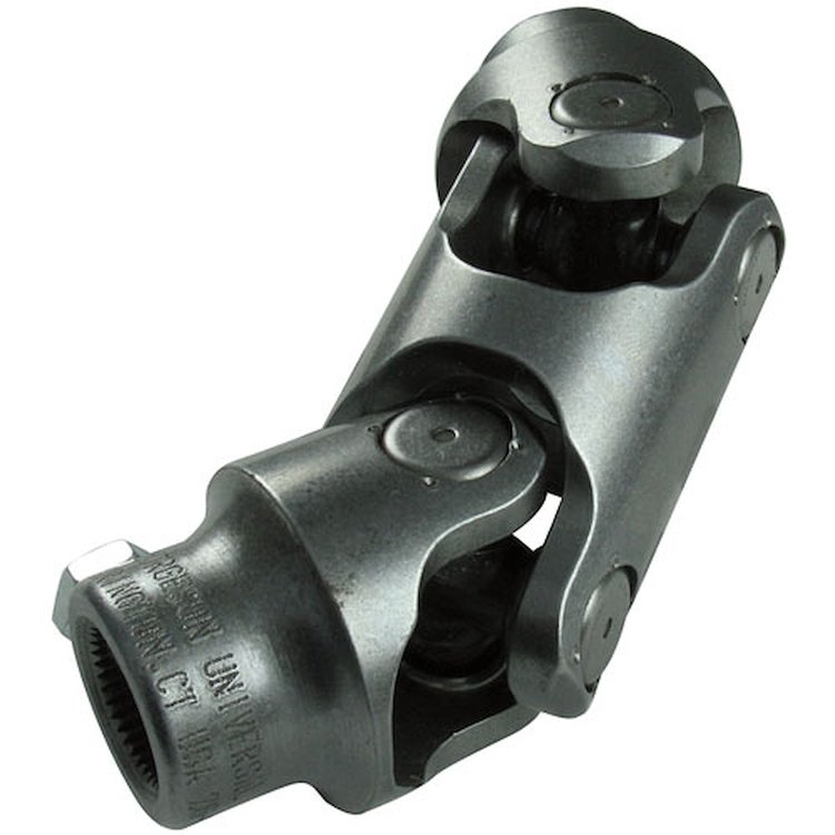 Double Steel Universal Joint 9/16"-26 spline x 3/4" smooth bore