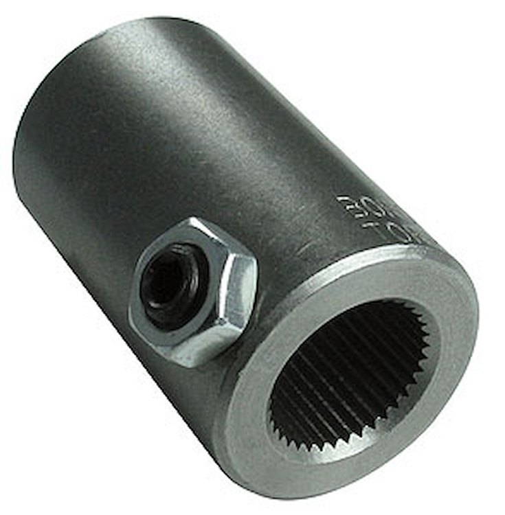 Steering Coupler Steel 11/16-40 X 3/4 Smooth Bore