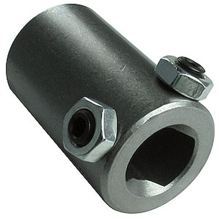 Steering Coupler 17mm Double D x 3/4" Smooth Bore