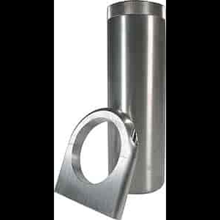 Remote mount power steering reservoir. Aluminum. Includes bracket and hardware.
