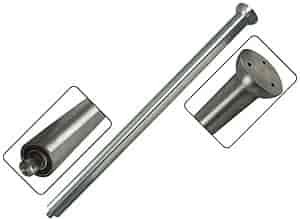 Traditional style 26" long economy brushed stainless steel steering column.