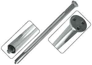 Traditional style 26" long economy polished stainless steel steering column.