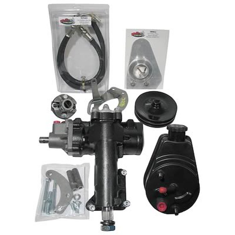 Complete Power Steering Conversion Kit 1955-57 Chevy with Small Block & Short Water Pump