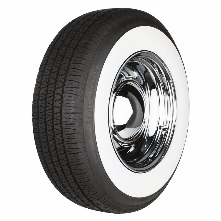 WhitePaw Classic Wide Radial Tire, 225/75R15  [Whitewall]