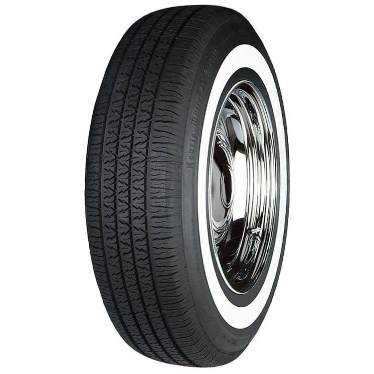 155127KON WhitePaw Classic Narrow Radial Tire 215/75r14 [Whitewall]