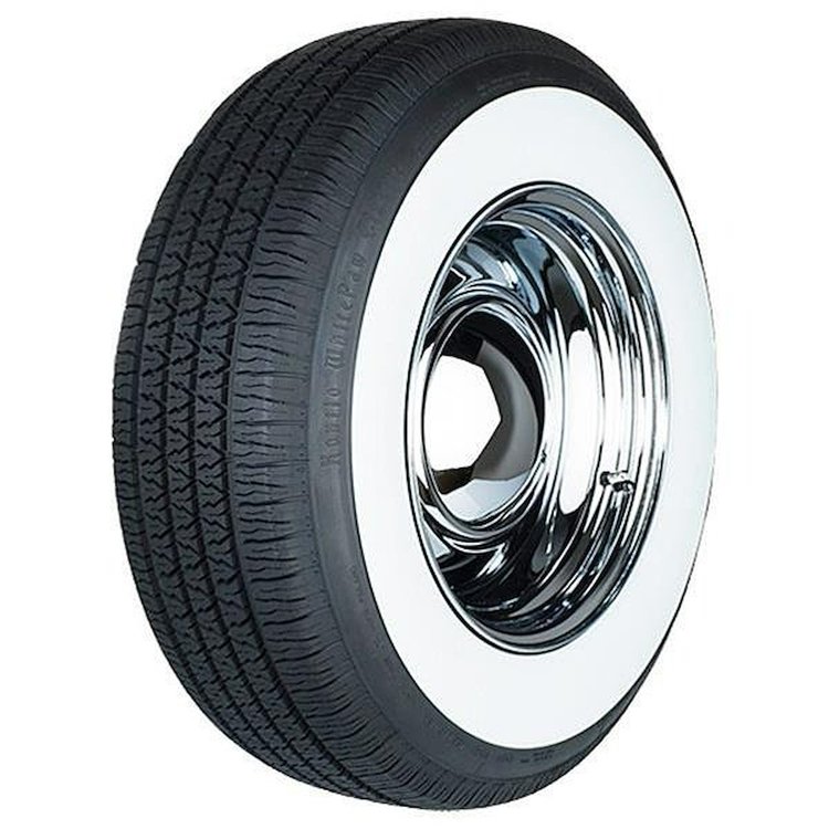 155132KON WhitePaw Classic Narrow Radial Tire 225/75R15  [Whitewall]