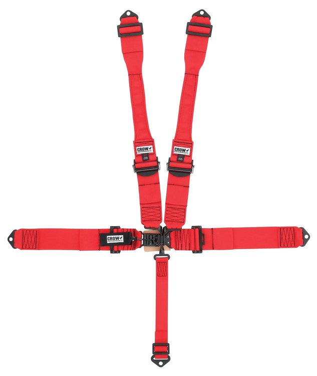 11002PRB Latch and Link Harness [5-Point, 3 in Belts, 50 in Length, Pull-Down, Dog Bone, Aluminum Adjusters, Black Hardware]