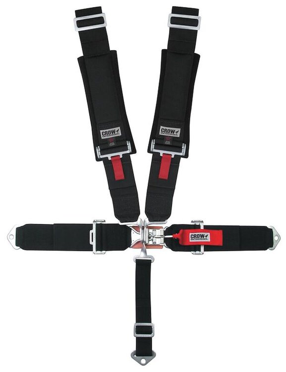 11004-2-Q Racing Harness [5-Point, 2 in., Latch and Link, Pull-Down, Black, Bolt-In]