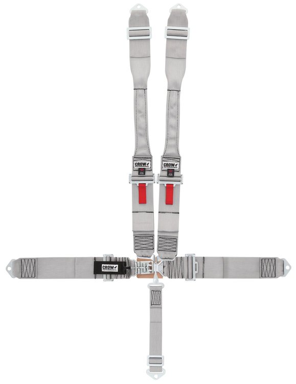 11006DB-Q Racing Harness [5-Point, 3 in., Latch and Link, Pull-Down, Gray, Bolt-In]