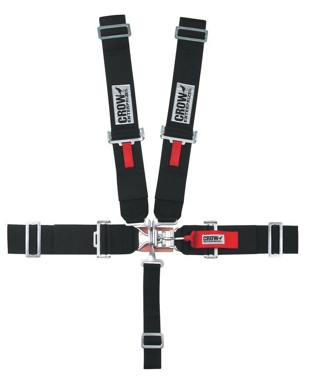 11014 Latch and Link Harness [5-Point, 3 in Belts, 50 in Length, Pull-Down, Wrap-Around, Black]