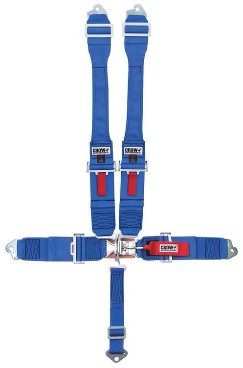 11043DB-Q Racing Harness [5-Point, 3 in., Latch and Link, Pull-Down, Blue, Clip-In]