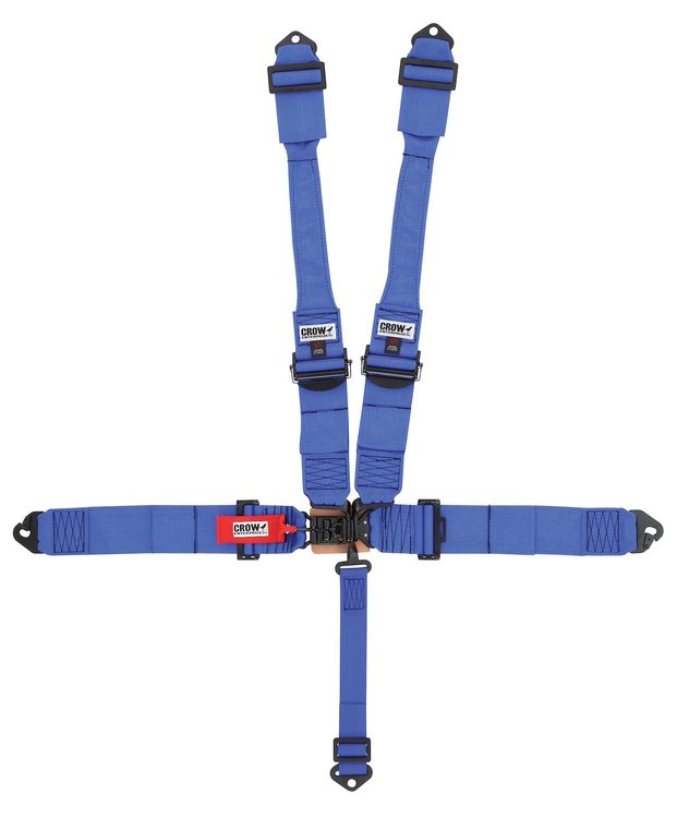11043PRB-Q Racing Harness [5-Point, 3 in., Latch and Link, Pull-Down, Blue, Clip-In]