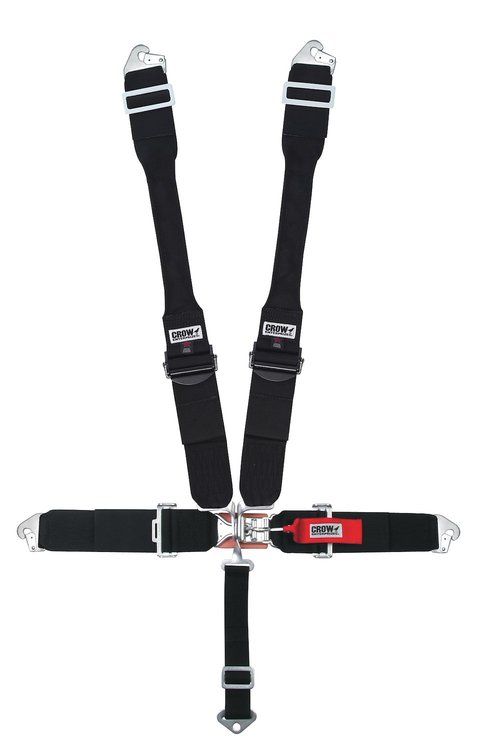 11044PRB-Q Racing Harness [5-Point, 3 in., Latch and Link, Pull-Down, Black, Clip-In]