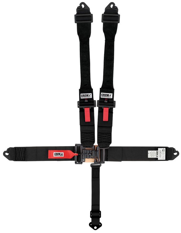 11054DB Quick Adjust Latch and Link Harness [5-Point, 3 in Belts, 50 in Length, Pull-Down, Dog Bone, Pads]