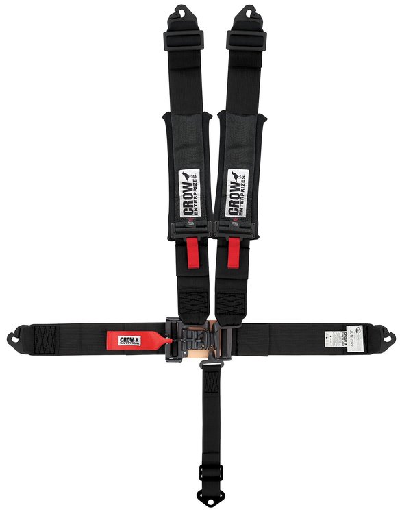 11054P Quick Adjust Latch and Link Harness [5-Point, 3 in Belts, 50 in Length, Pull-Down, Pads, 4 Eye Bolts Included]