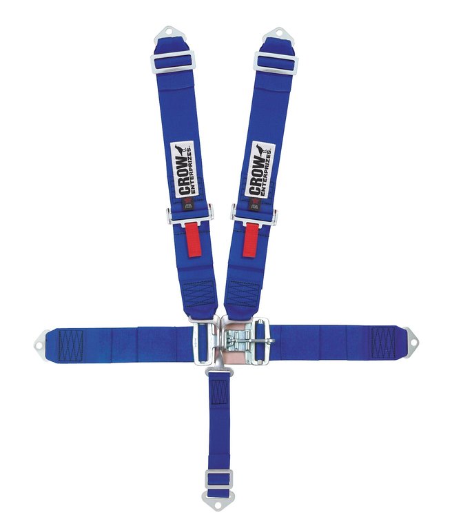 11063Q Racing Harness [5-Point, 3 in., Quick-Adjust, Pull-Down, Blue, Bolt-In]