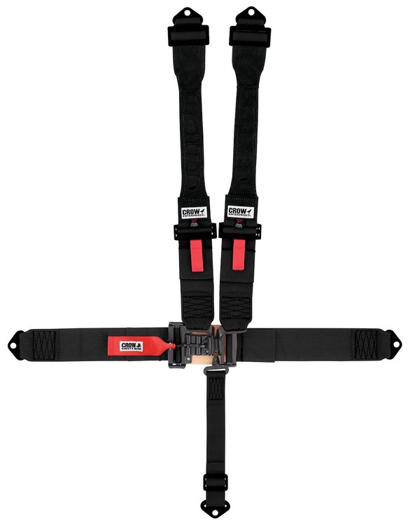 11064BDB-Q Racing Harness [5-Point, 3 in., Quick-Adjust, Pull-Down, Black, Bolt-In]