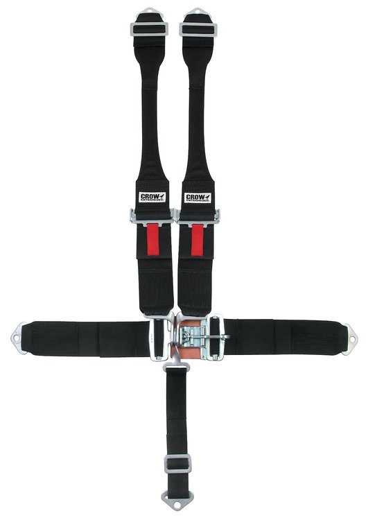 11064DB-Q Racing Harness [5-Point, 3 in., Quick-Adjust, Pull-Down, Blue, Bolt-In]