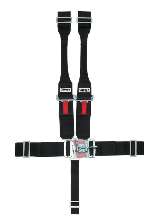 11074BDB-Q Racing Harness [5-Point, 3 in., Quick-Adjust, Pull-Down, Black, Wrap-Around]