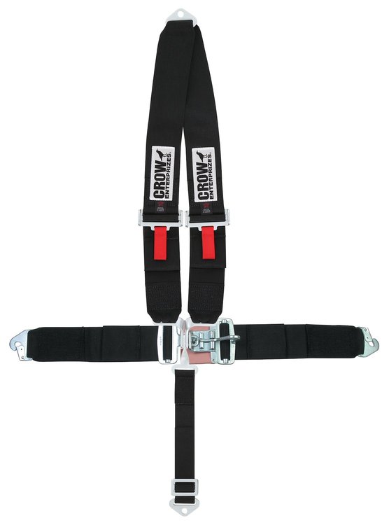 11094A Quick Adjust Latch and Link Harness [5-Point, 3 in Belts, 50 in Length, Pull-Down, V-Harness, Bolt-In, Clip-In]