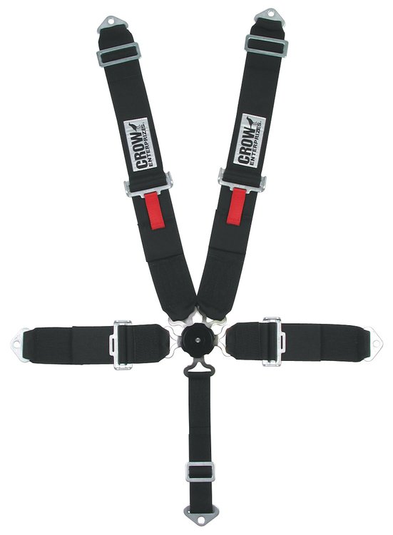 11104A2-6-Q Racing Harness [6-Point, 2 in., Cam-Lock, Pull-Down, Black, Bolt-In]