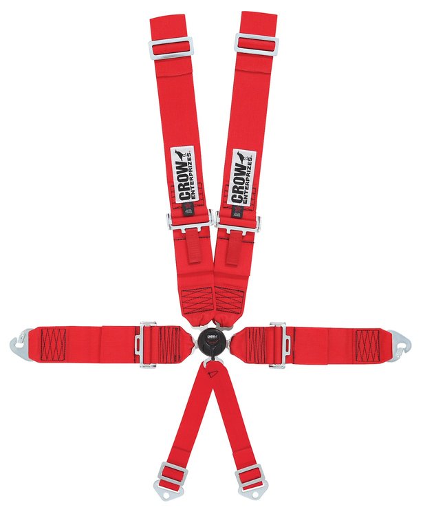 11142-6 Kamlock Harness [6-Point, 3 in Belts, 50 in Length, Pull-Down, 6-Way 2 Eye Bolts Included, Bolt-In, Clip-In]