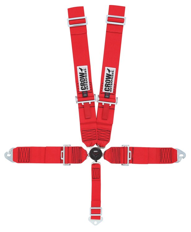 11142PRO-Q Racing Harness [5-Point, 3 in., Cam-Lock, Pull-Down, Red, Bolt-In]