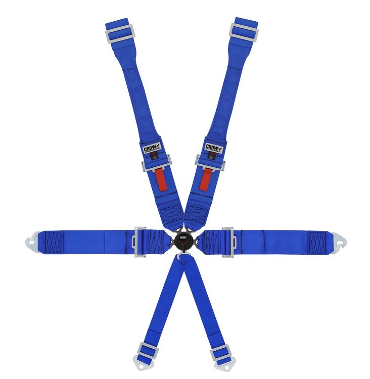 11143-6DB 6-Point Kam Lock Individual Dog Bone Harness Safety Harness [50 in., Blue]
