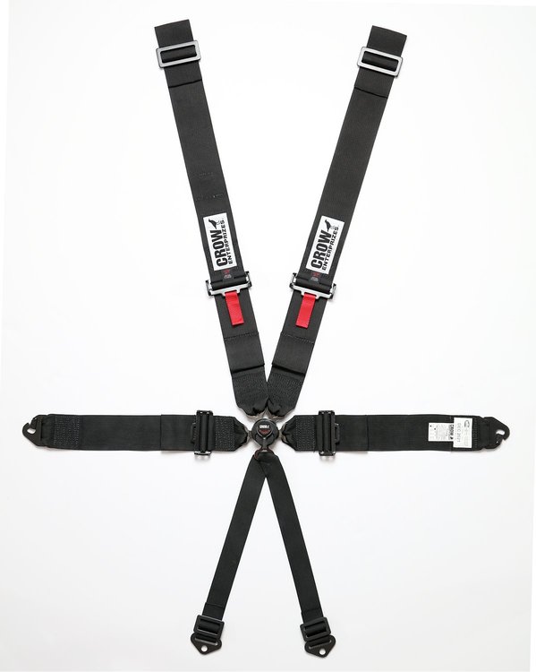 11144-6B 6-Point Kam Lock V-Harness Safety Harness [50 in., Black]