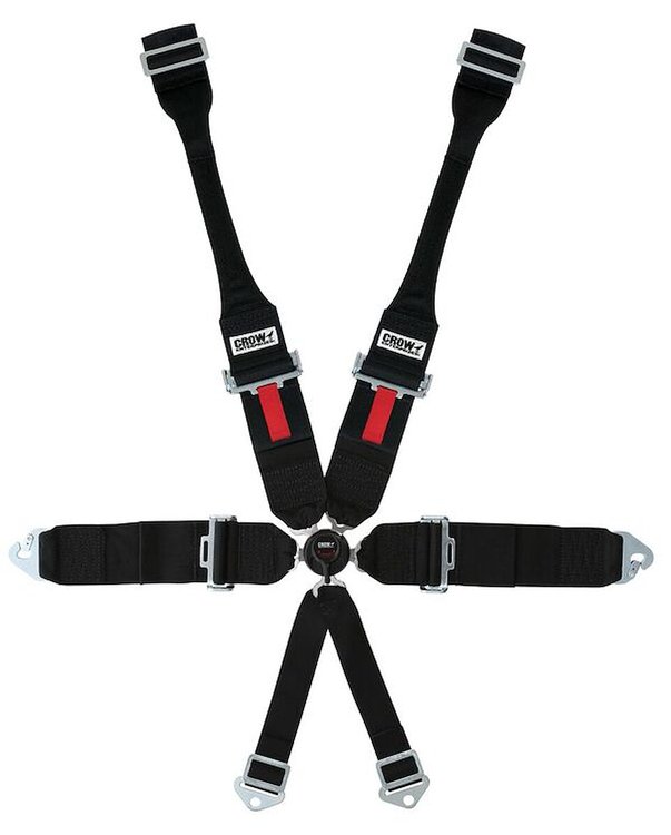 11144-6DB Kamlock Harness [6-Point, 3 in Belts, 50 in Length, Pull-Down, Dog Bone, Individual, 2 Eye Bolts Included]