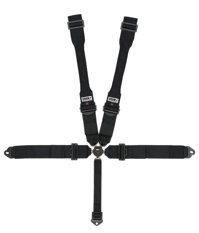 11144DB-Q Racing Harness [5-Point, 3 in., Cam-Lock, Pull-Down, Black, Clip-In]