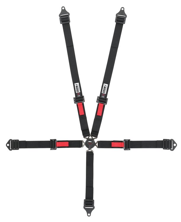 11174AB-Q Junior Racing Harness [5-Point, 2 in., Cam-Lock, Pull-Up, Black, Bolt-In]
